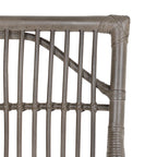 Rotan Eetkamerstoelen met Lattenrug en Kussens, Set van Twee