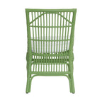 Rotan Eetkamerstoelen met Lattenrug en Kussens, Set van Twee