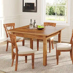 39,4" vierkante eettafel met massief houten poten, geschikt voor 2-4 personen