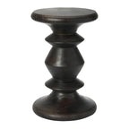 Massief houten bijzettafel of krukje in mid-century modern stijl