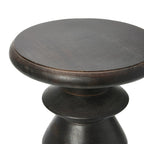 Massief houten bijzettafel of krukje in mid-century modern stijl