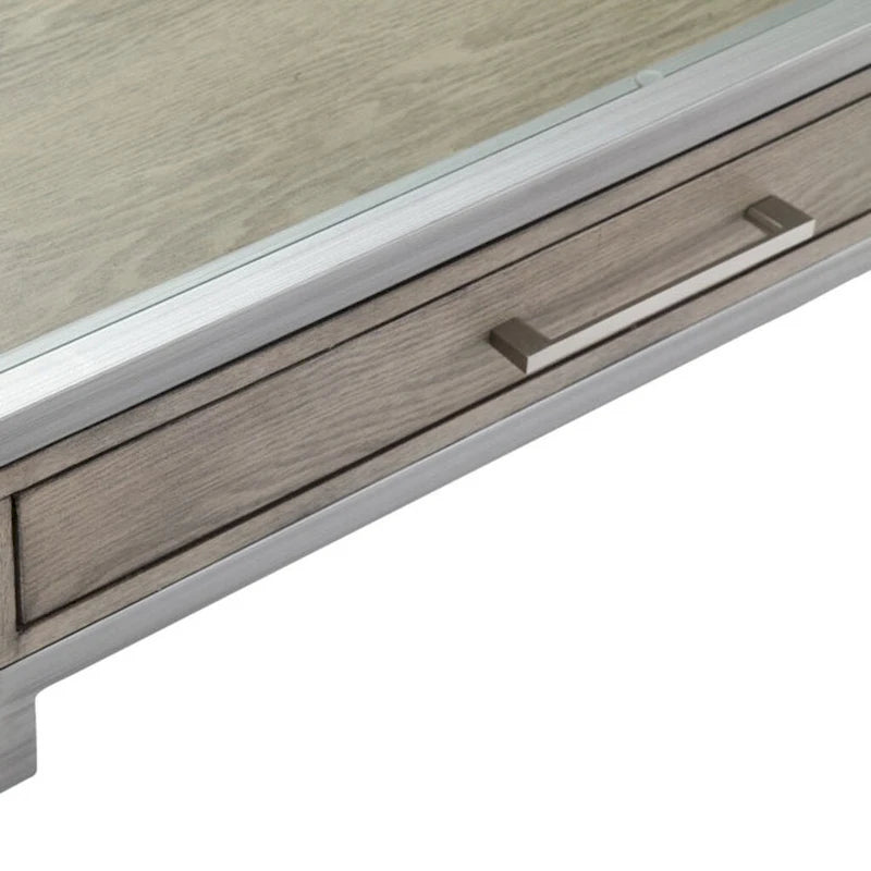 Glazen Bureaustoel met Metalen Frame