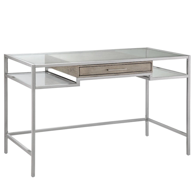 Glazen Bureaustoel met Metalen Frame