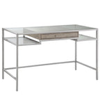 Glazen Bureaustoel met Metalen Frame